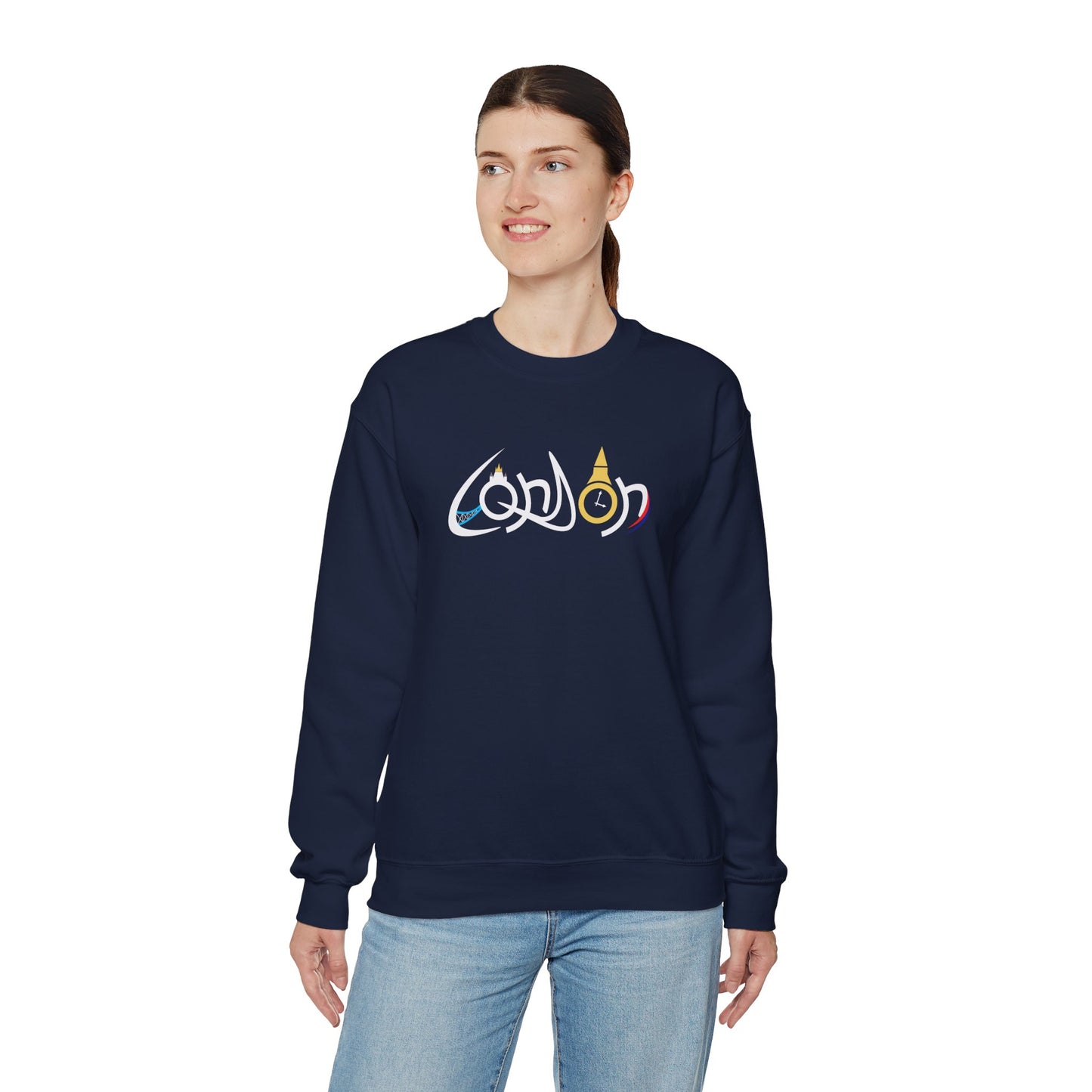 London Sweatshirt - Black/Dark Heather/Navy