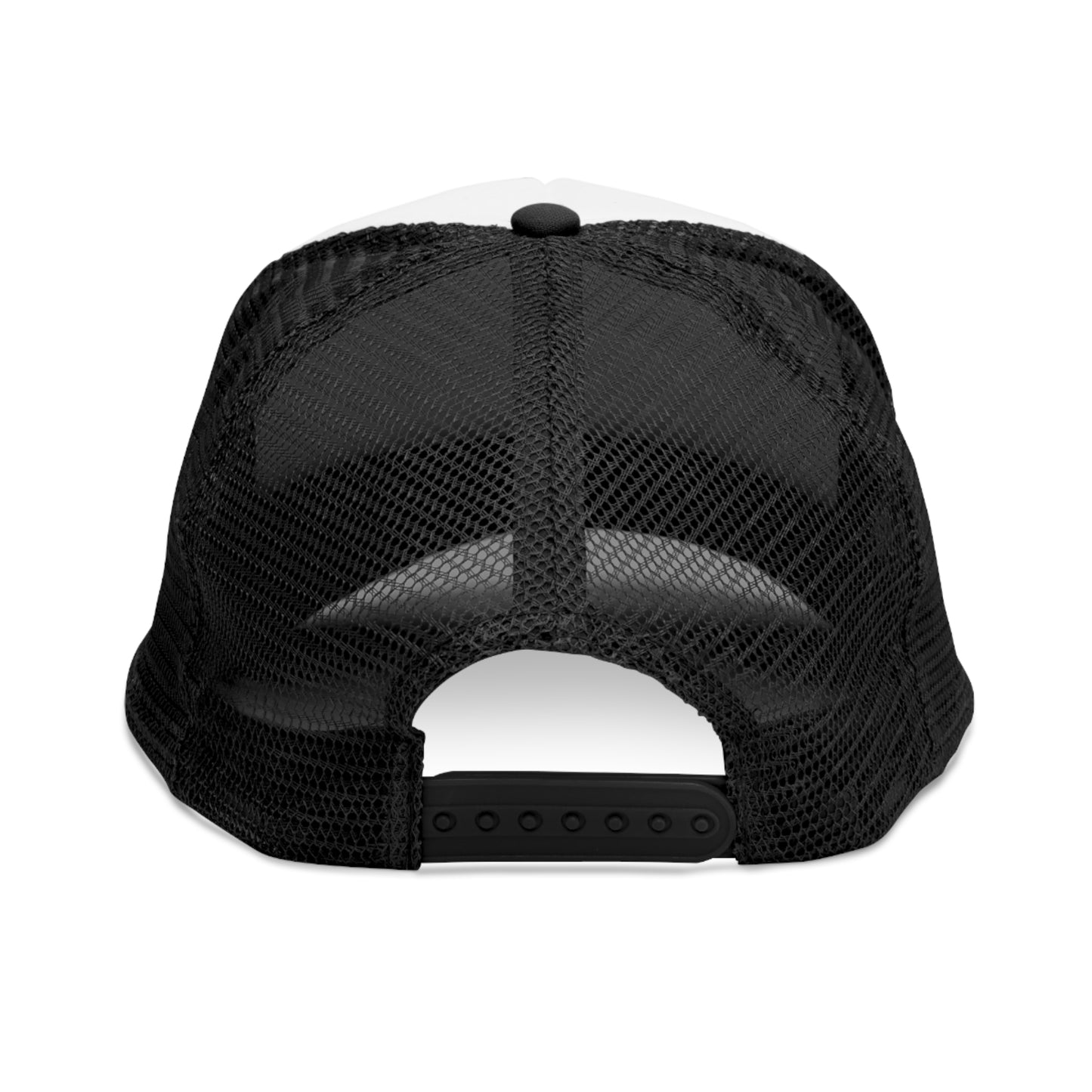 Mesh cap with square logo