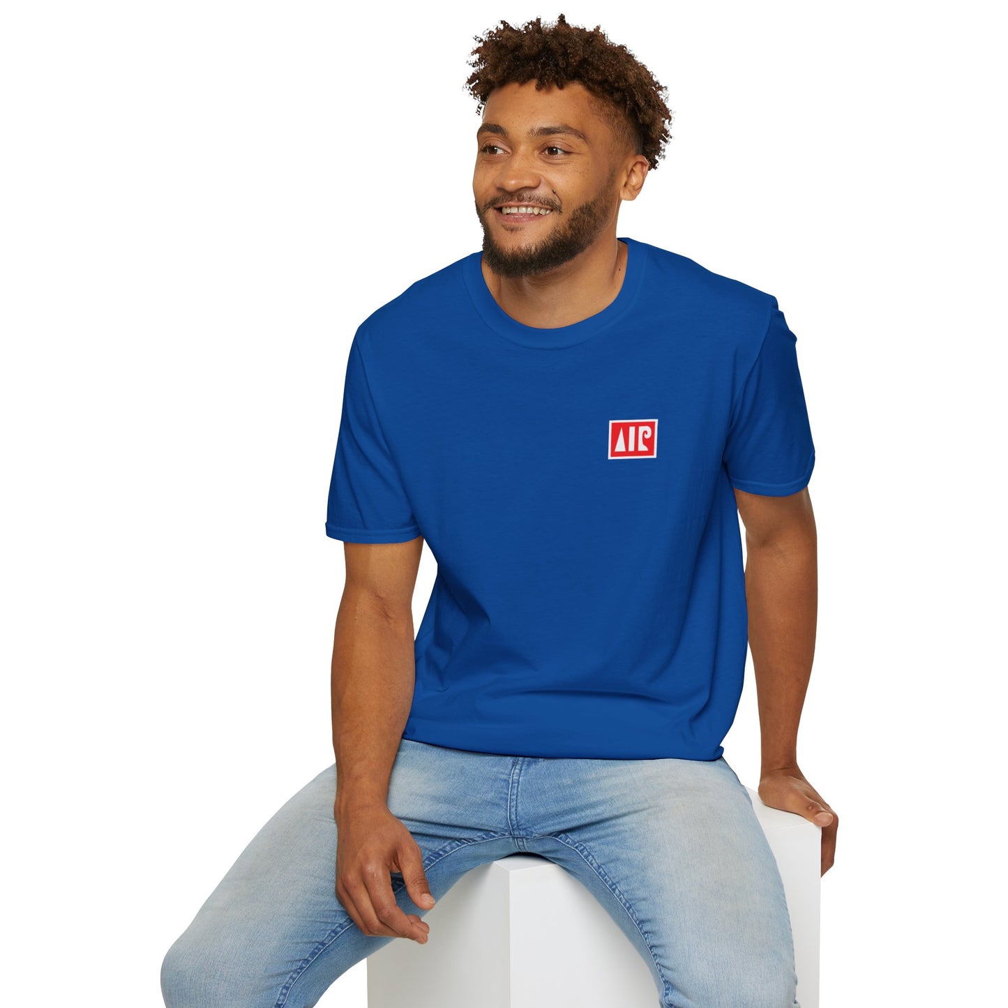 Royal blue t-shirt - Red logo