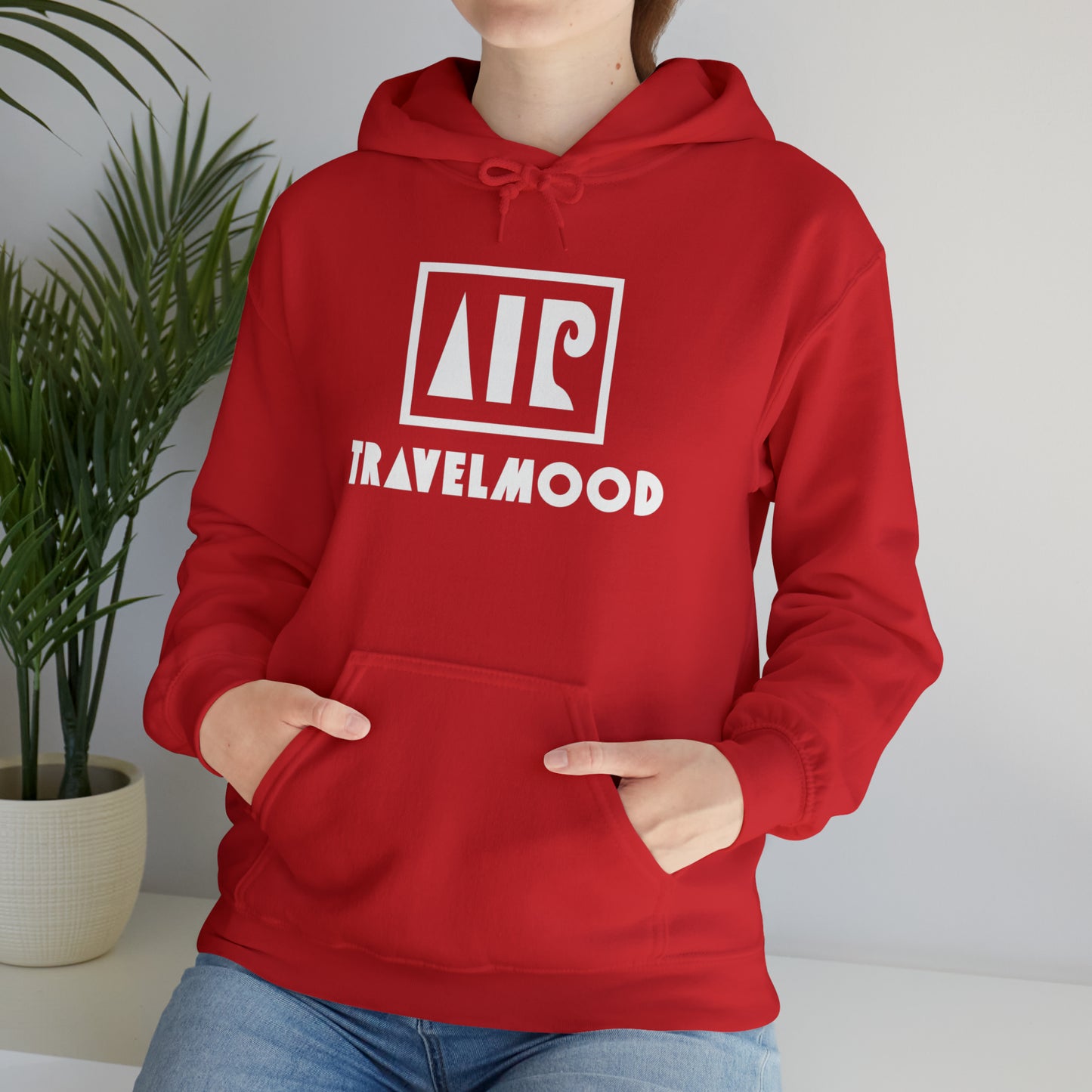 Logo and writing hoodie - Red