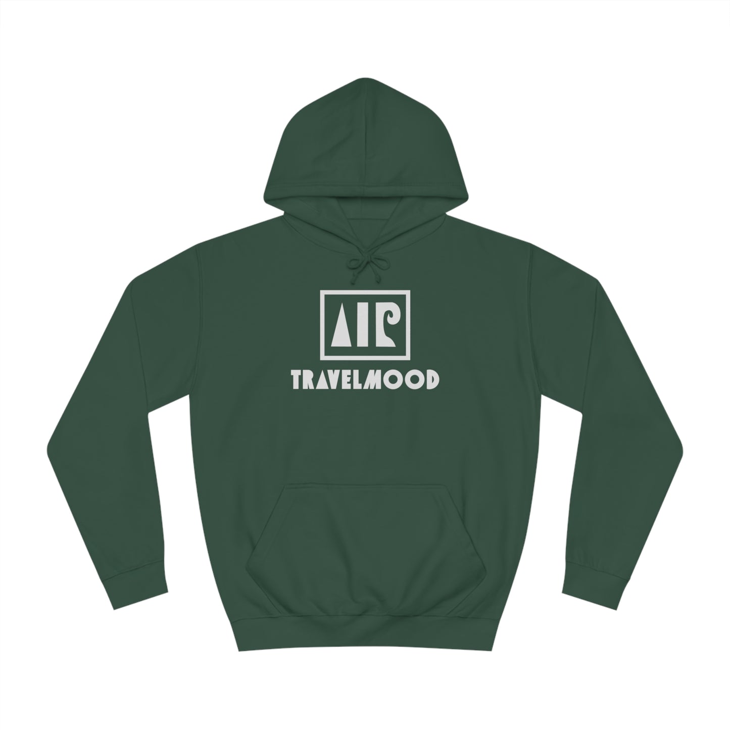 Logo and writing hoodie - Bottle green