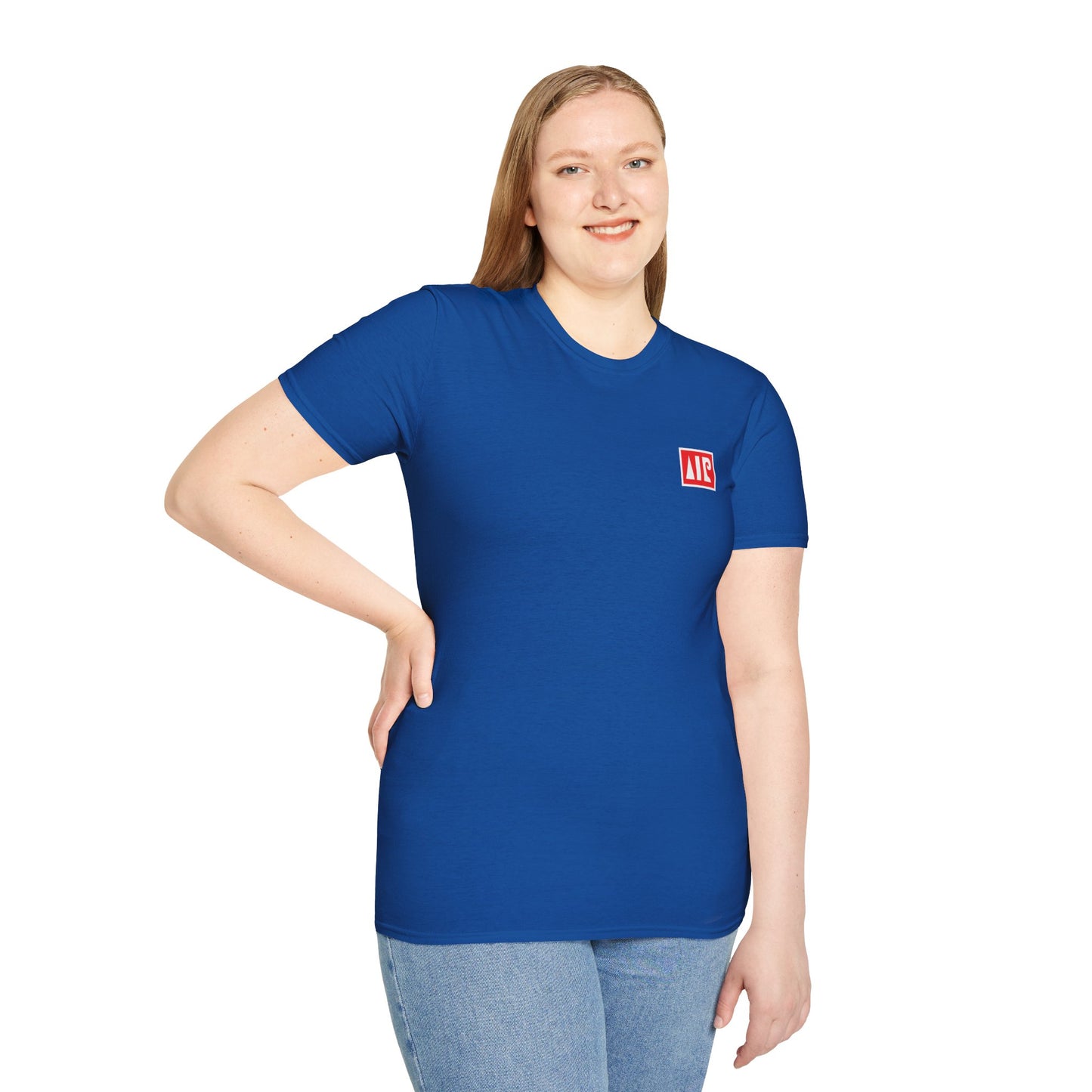 Royal blue t-shirt - Red logo