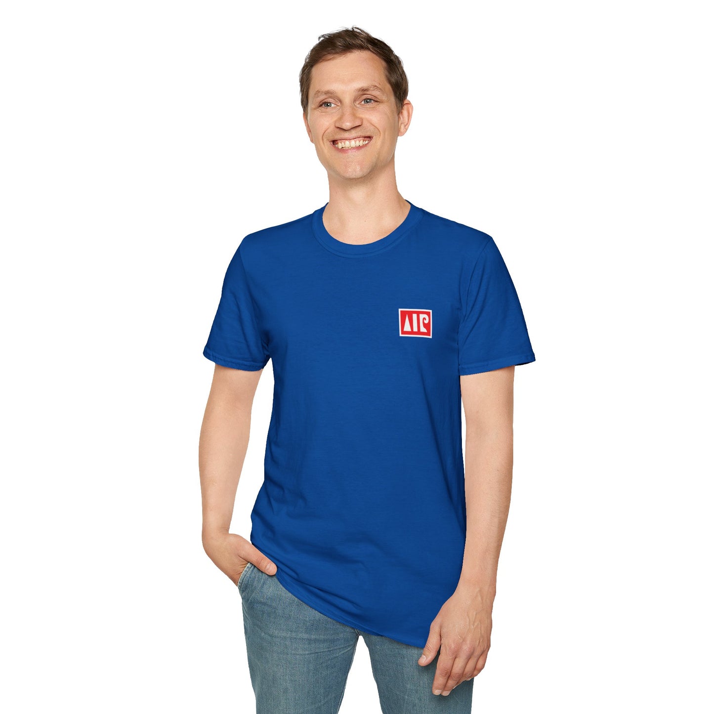 Royal blue t-shirt - Red logo