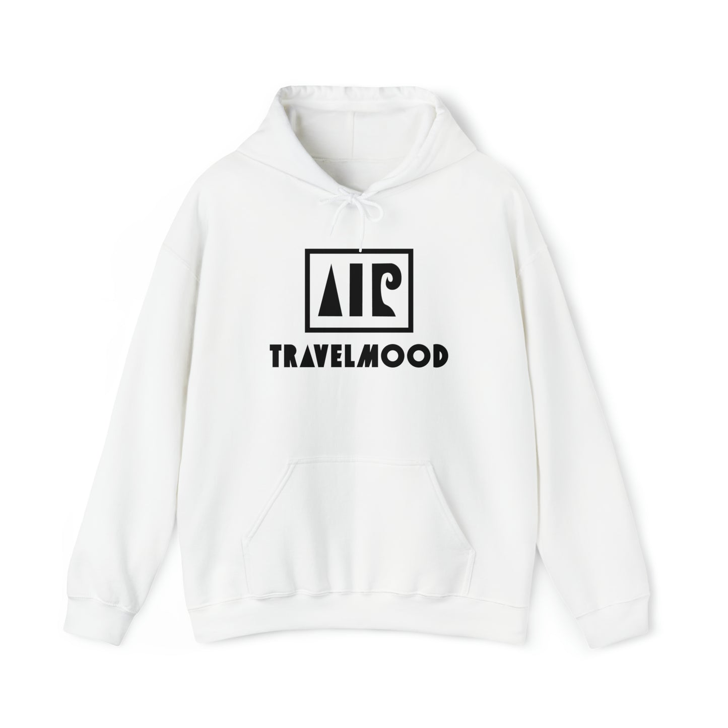 Logo and text hoodie - White