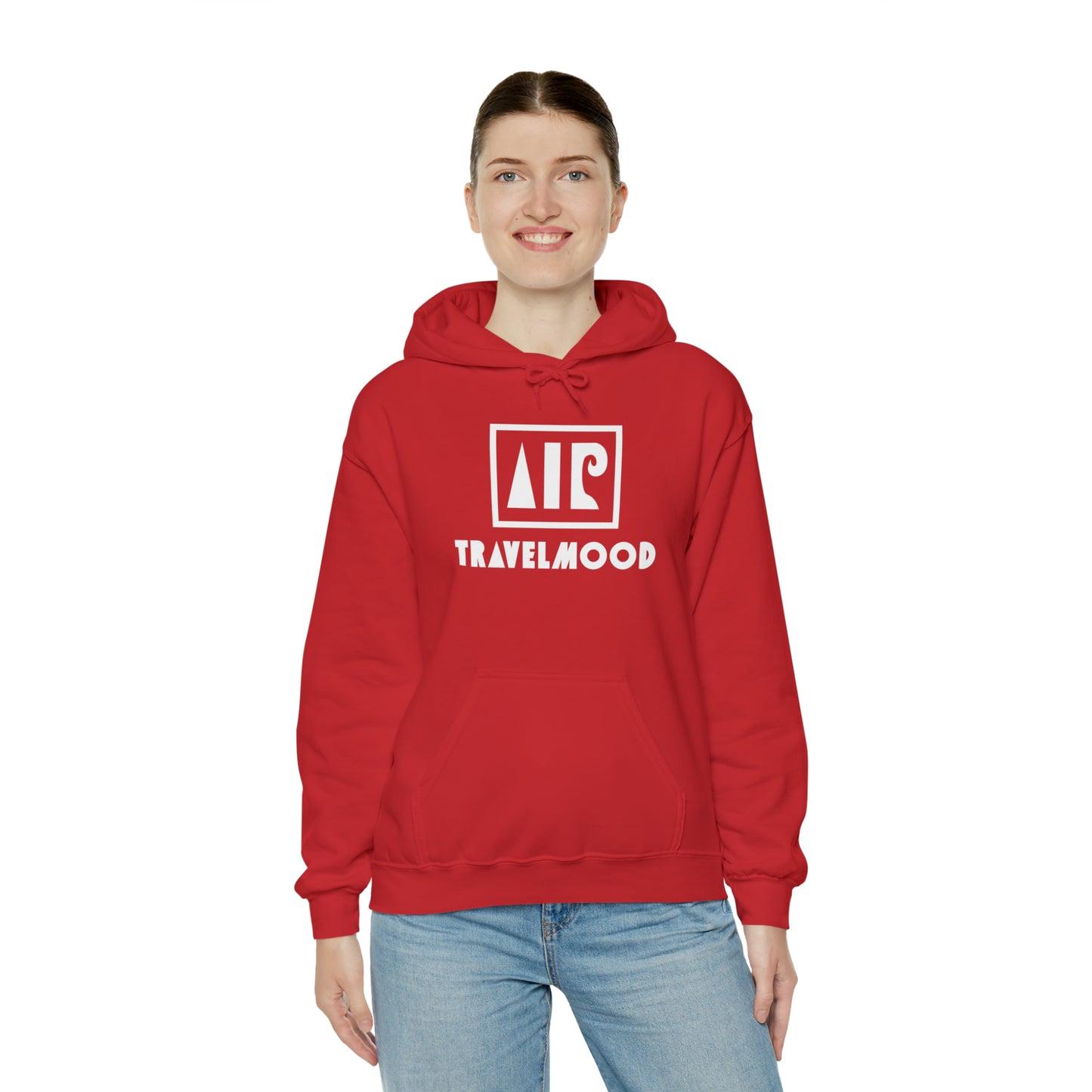 Logo and writing hoodie - Red