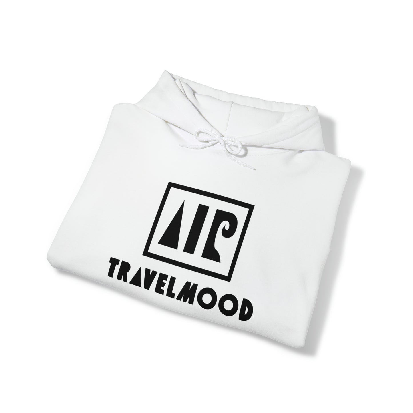 Logo and text hoodie - White