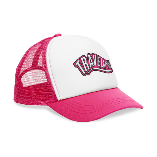 Pink cap with net