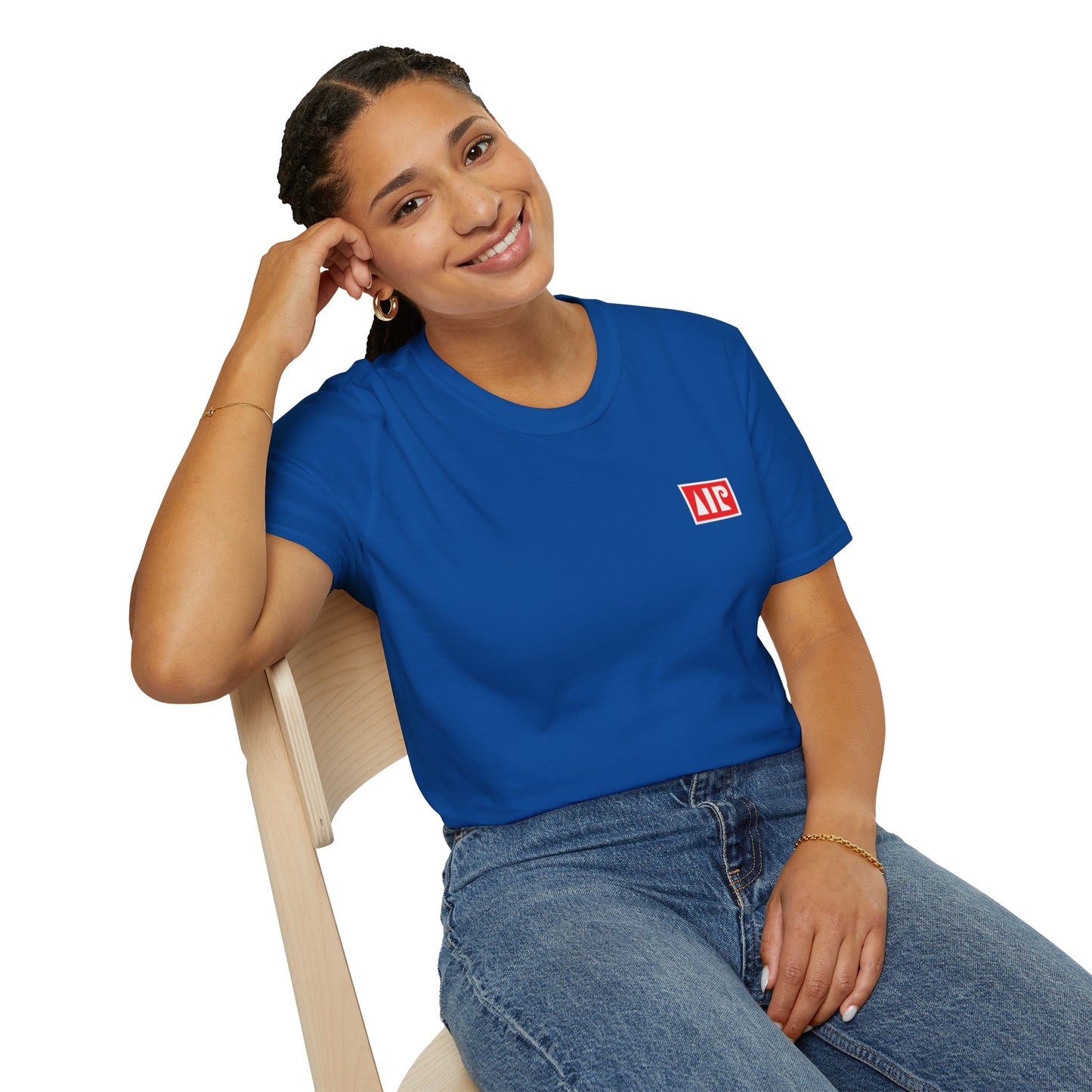 Royal blue t-shirt - Red logo