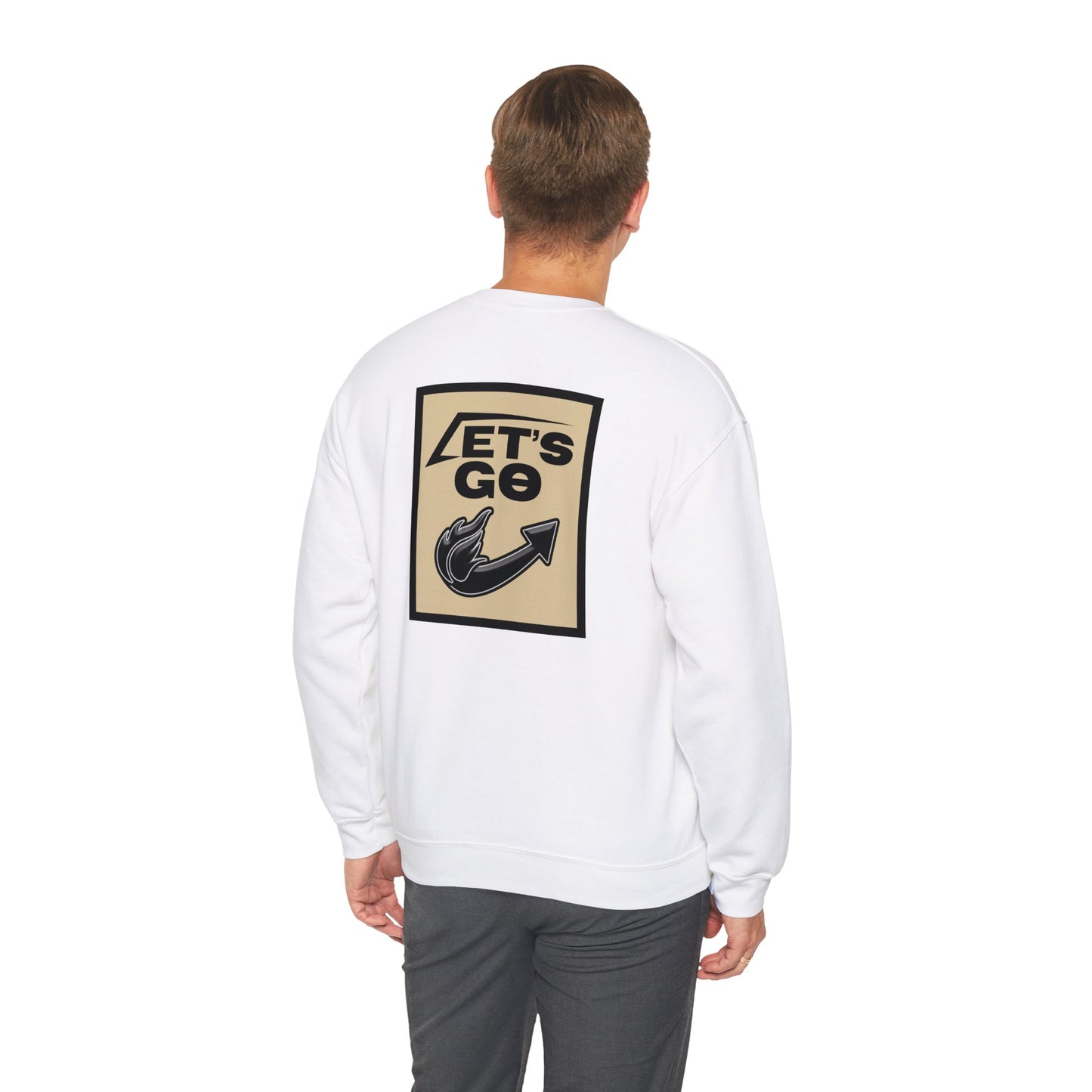 Let's Go sweatshirt (Back) - White