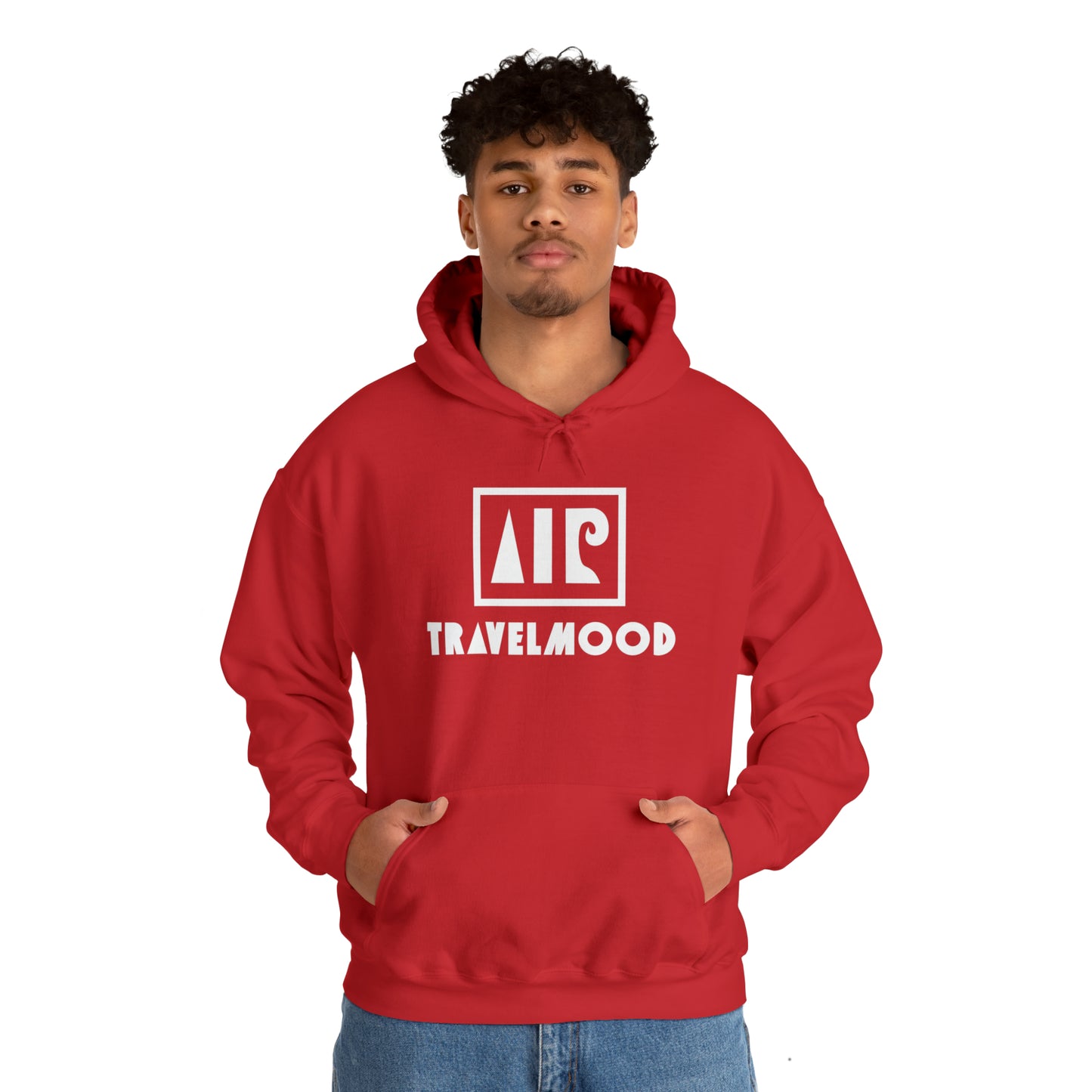 Logo and writing hoodie - Red