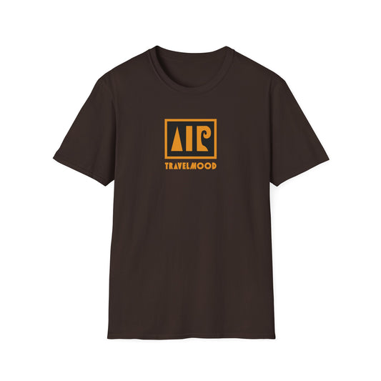 Brown T-shirt - Yellow Meros logo