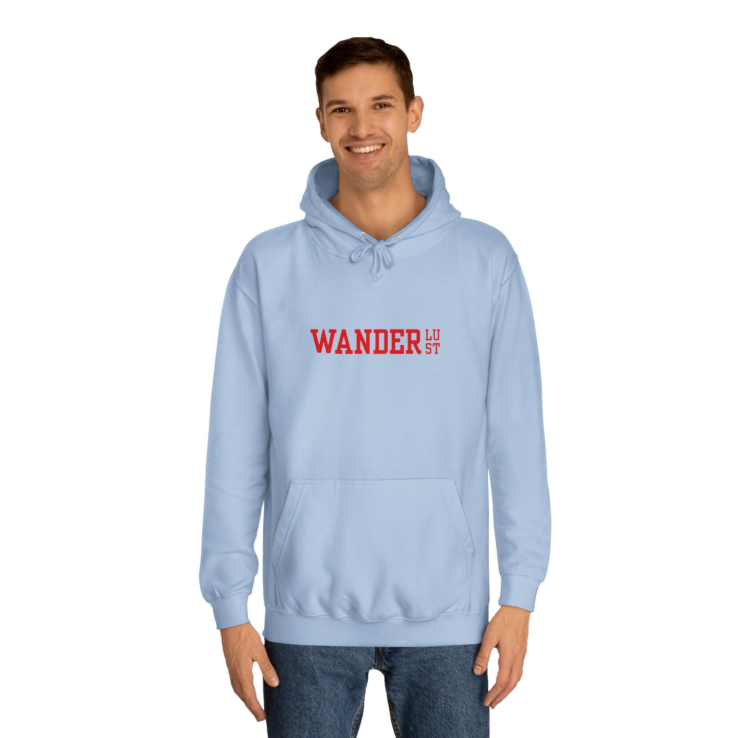 Wanderlust hoodie - Sky Blue