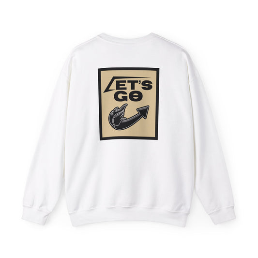 Let's Go sweatshirt (Back) - White