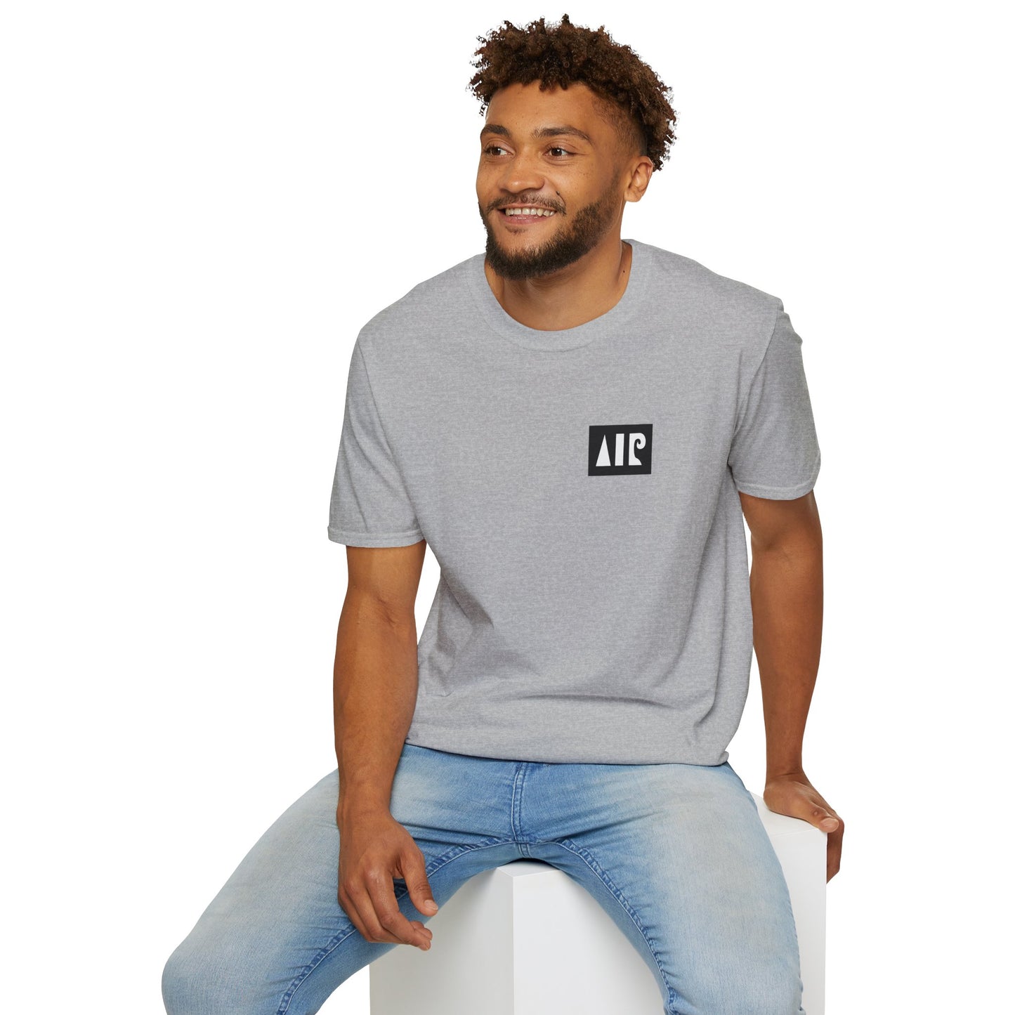 Sport grey t-shirt - Black logo