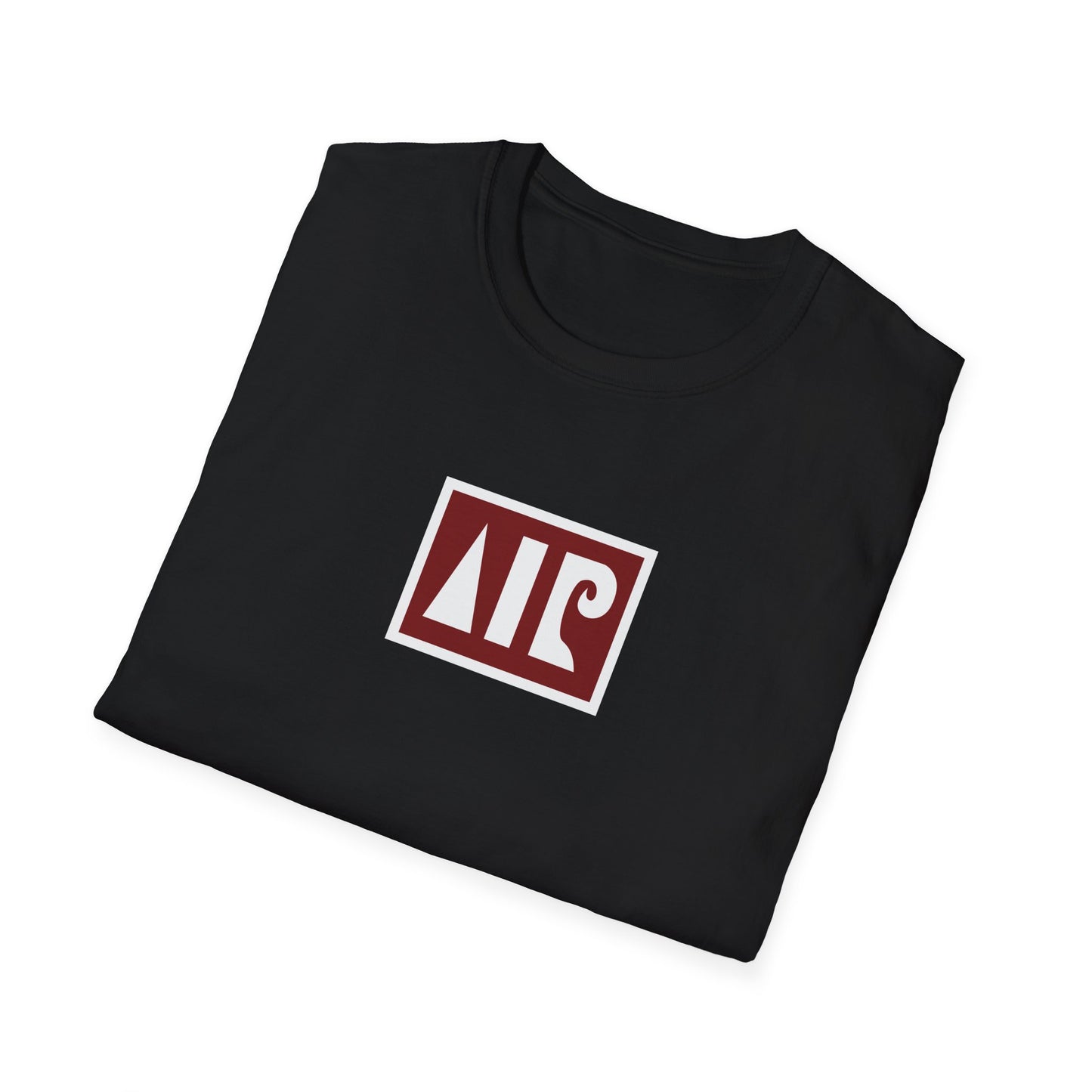 Black T-shirt - Burgundy logo