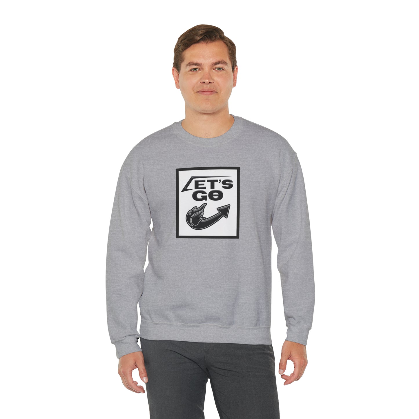 Let's go hoodie - Sport Grey 