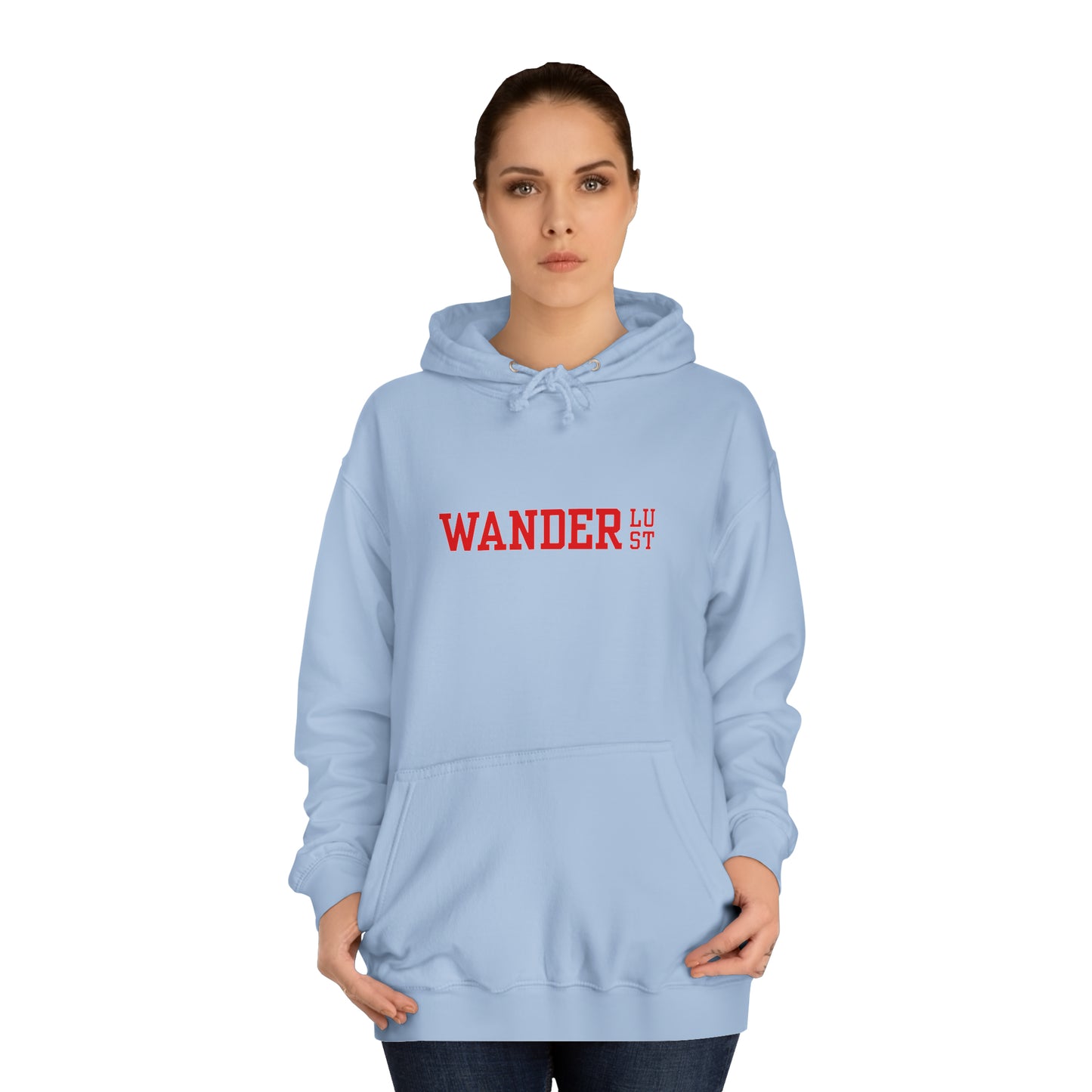 Wanderlust hoodie - Sky Blue