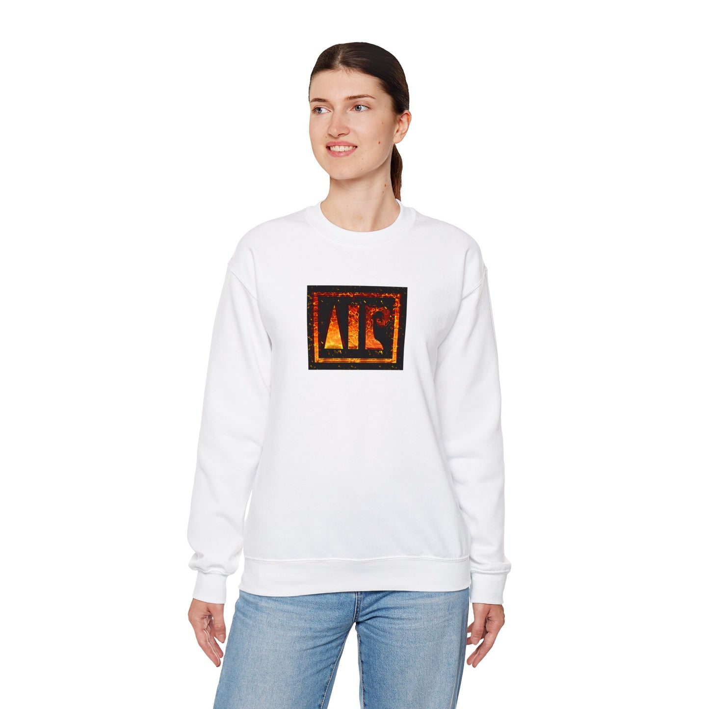 Fiery Meros sweatshirt - White 