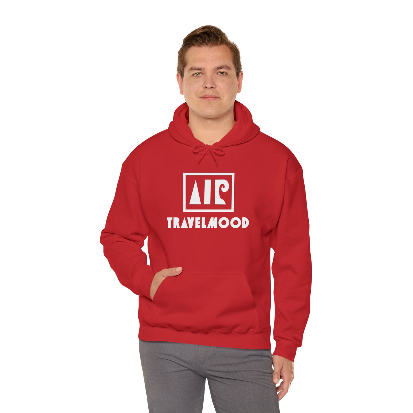 Logo and writing hoodie - Red