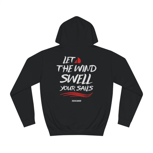 Hoodie with quote - Back