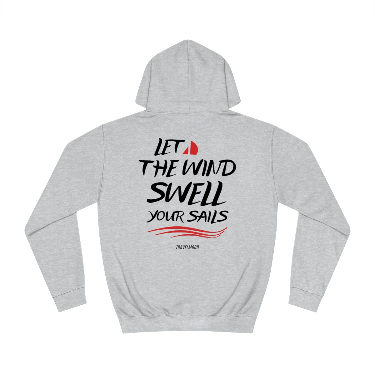 Hoodie with quote - Back