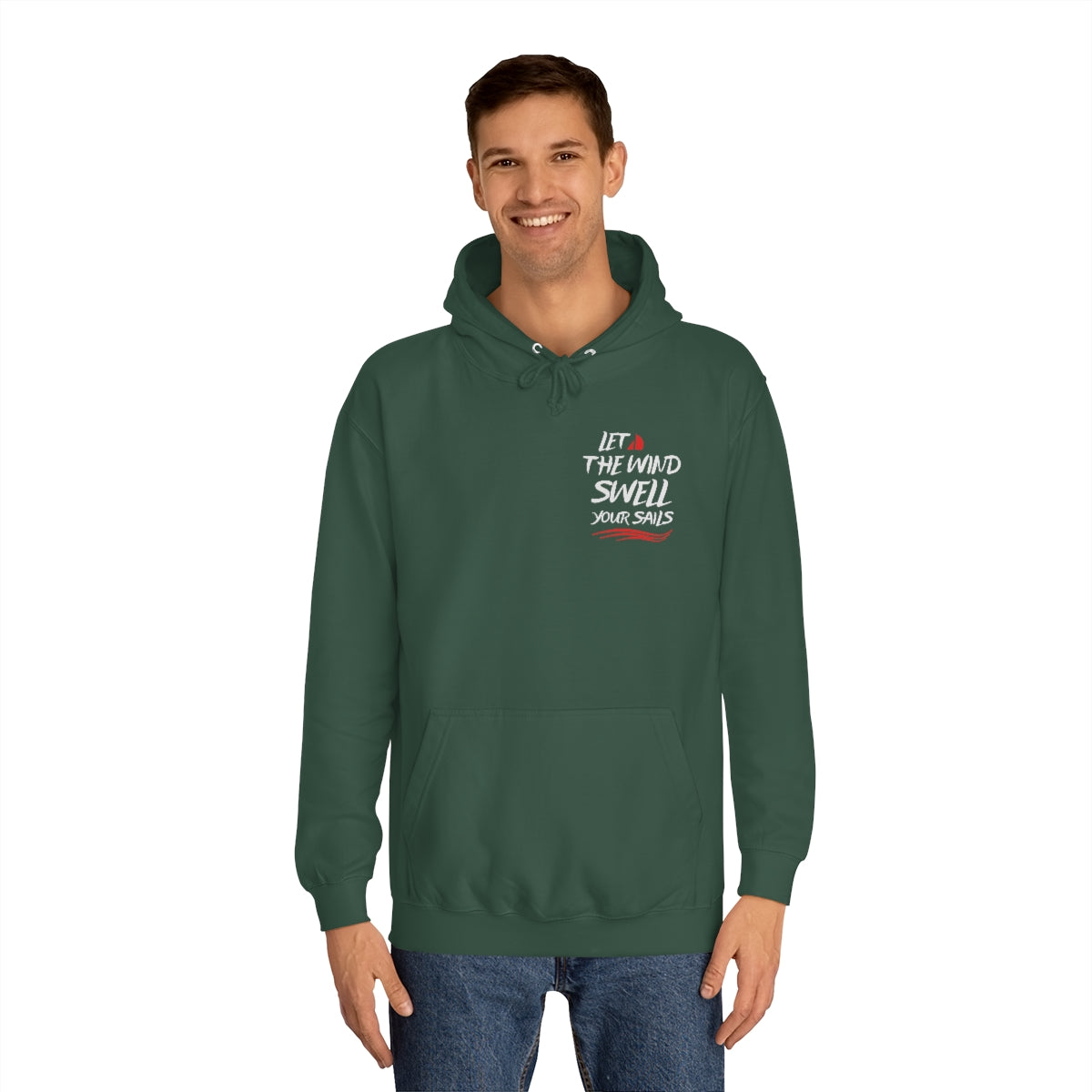 Sweatshirt with quote - Front and Back