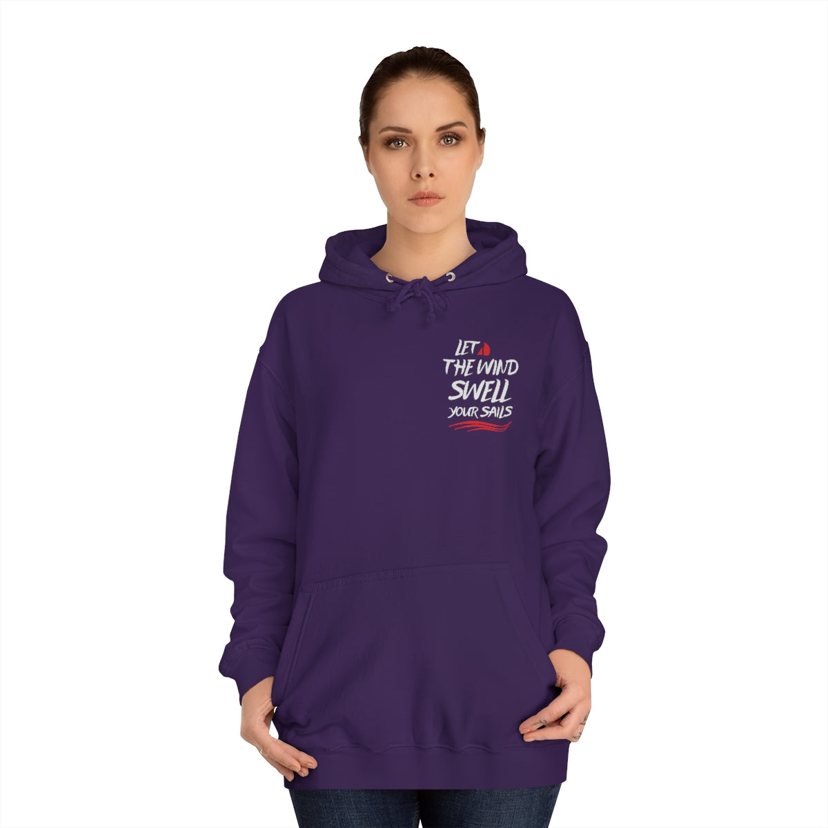 Sweatshirt with quote - Front and Back