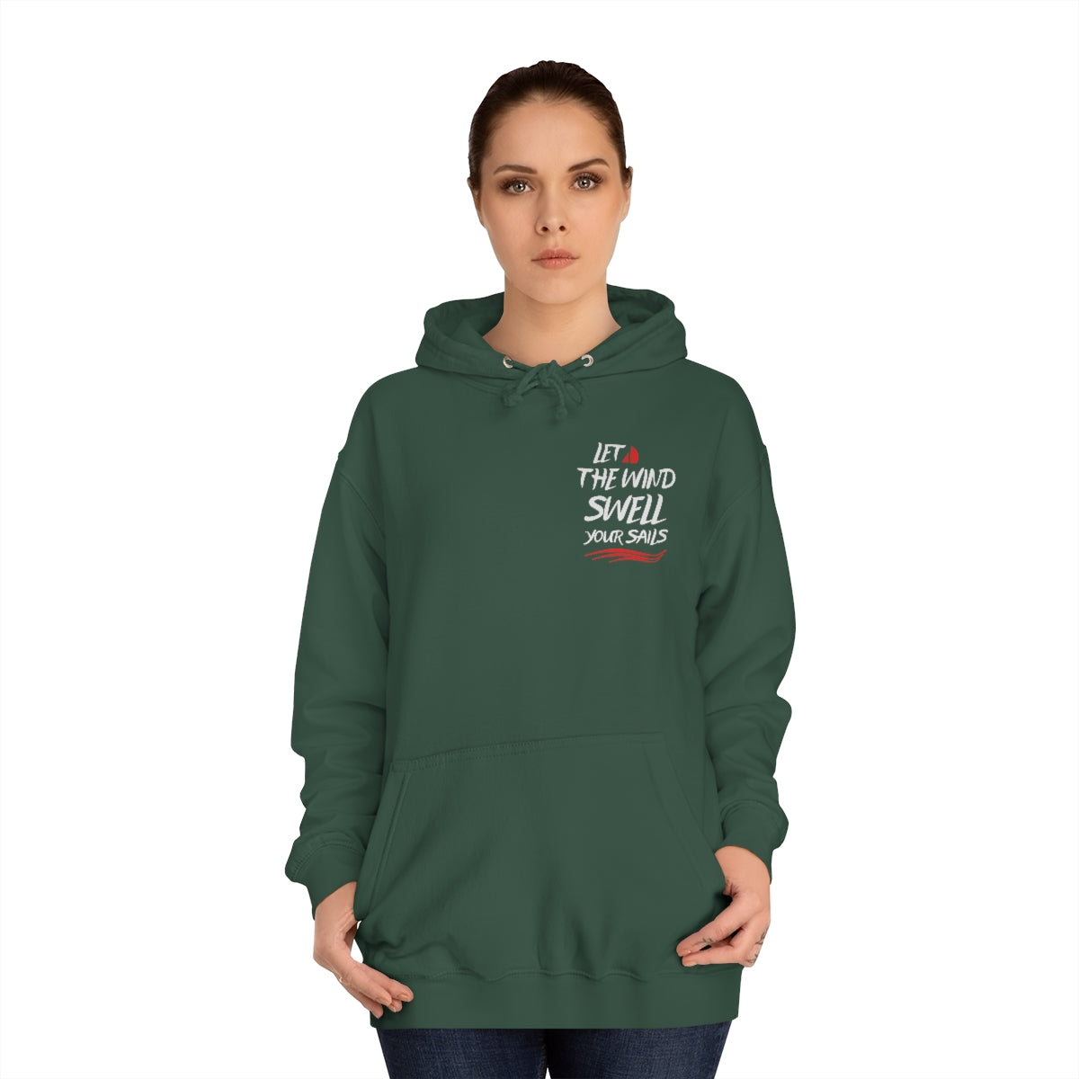 Sweatshirt with quote - Front and Back