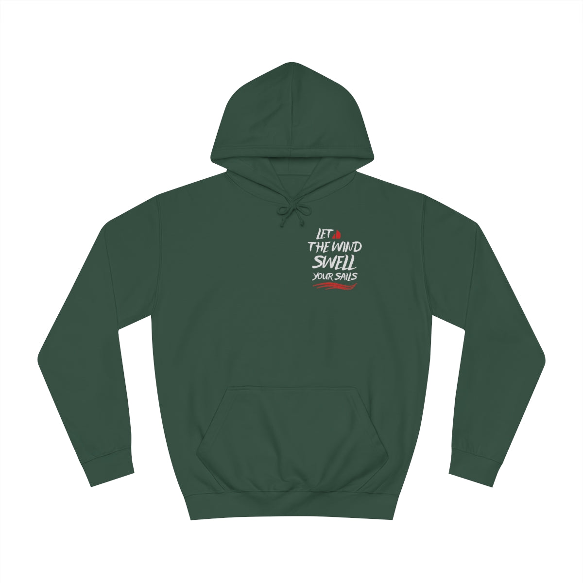 Sweatshirt with quote - Front and Back