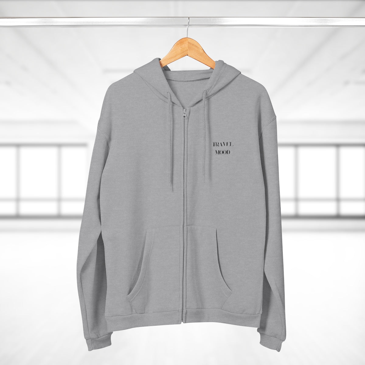 Grey Zip Hoodie