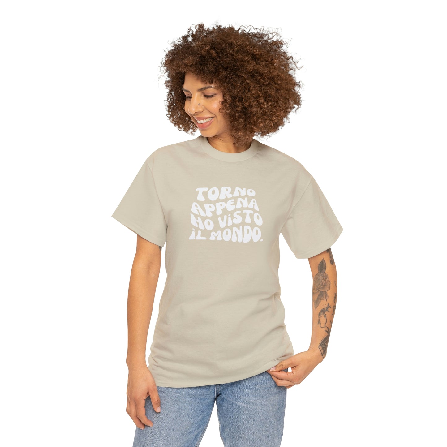 T-Shirt Con Frase Sul Viaggio