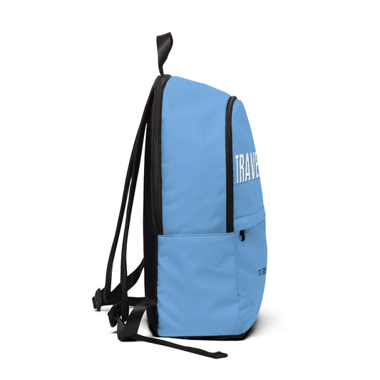 Light Blue Fabric Backpack (Unisex)