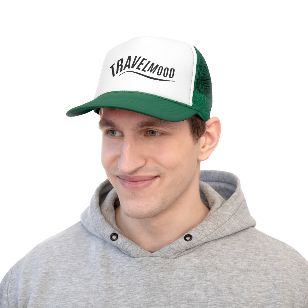 Green Trucker Cap - Flag Logo 