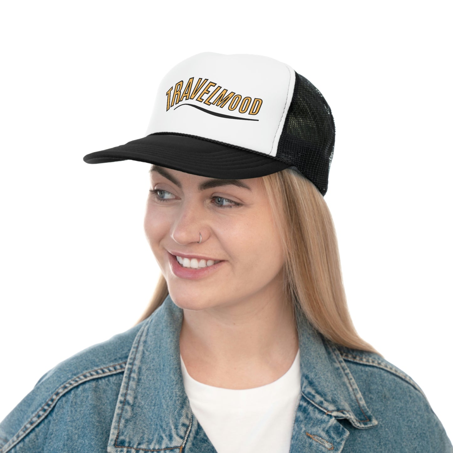 Black and White Trucker Cap