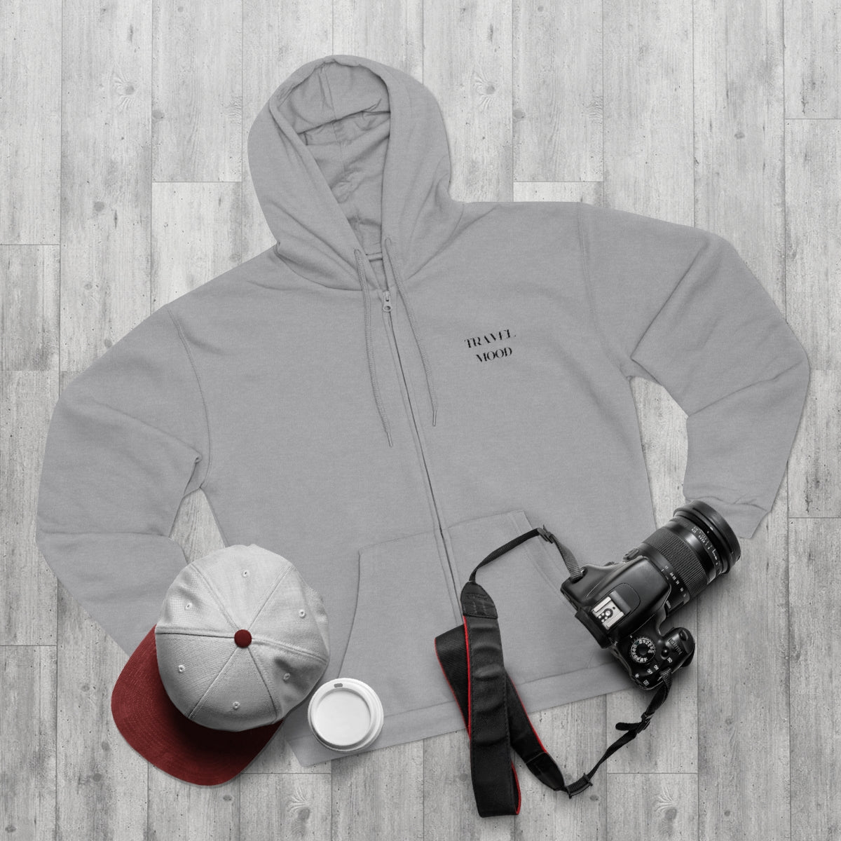 Grey Zip Hoodie