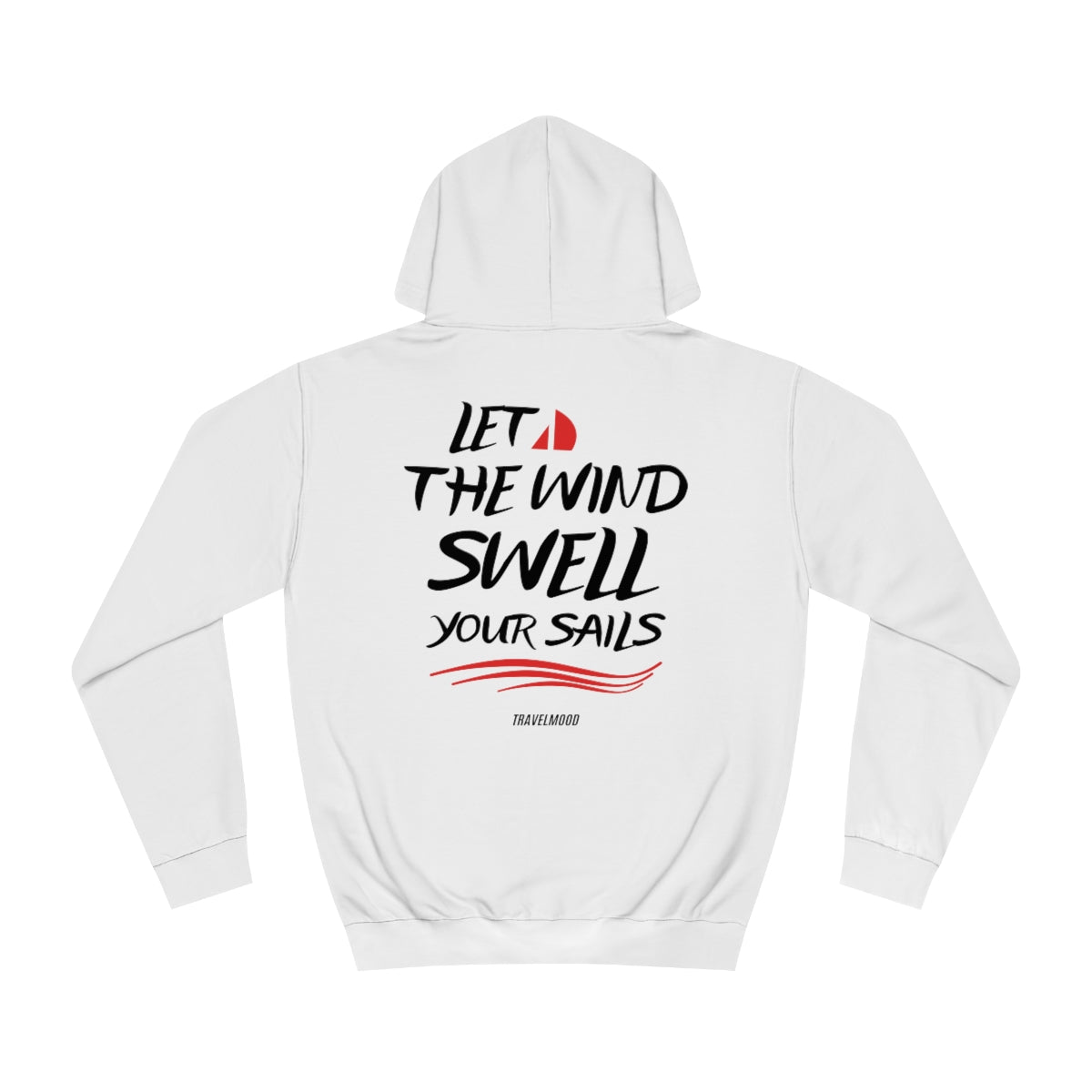 Hoodie with quote - Back